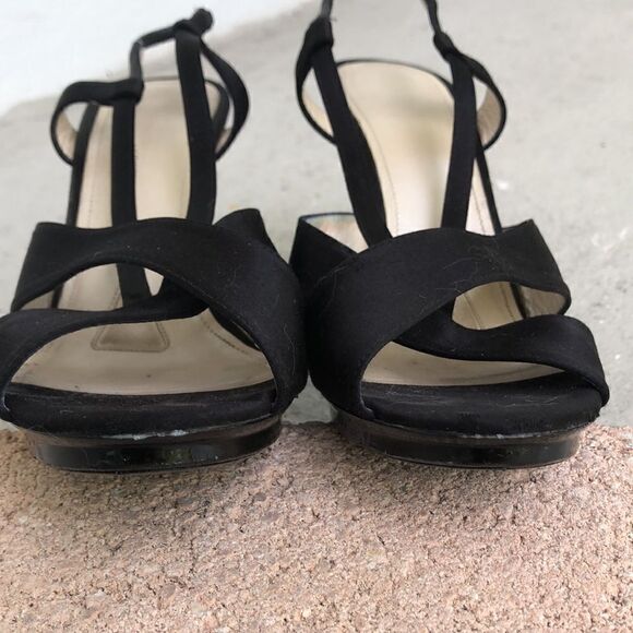 Jil Sanders Satin peep toe - Picture 5 of 9